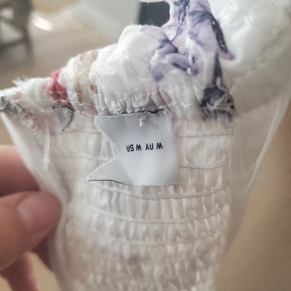 Petal & Pup Cream Midi Dress with Pastel Floral Motif - Picture 9 of 10